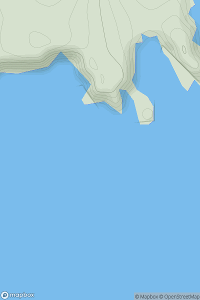 Thumbnail image for Gaada Stack [Shetland Islands] [HU238453] showing contour plot for surrounding peak